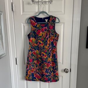 J. Crew Vibrant Floral Mini Dress